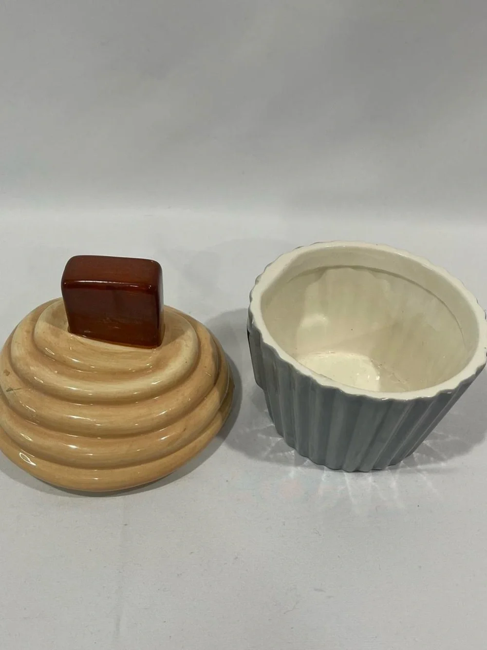 Hershey's Milk Chocolate Cupcake Ceramic Jar - Brown & Cream